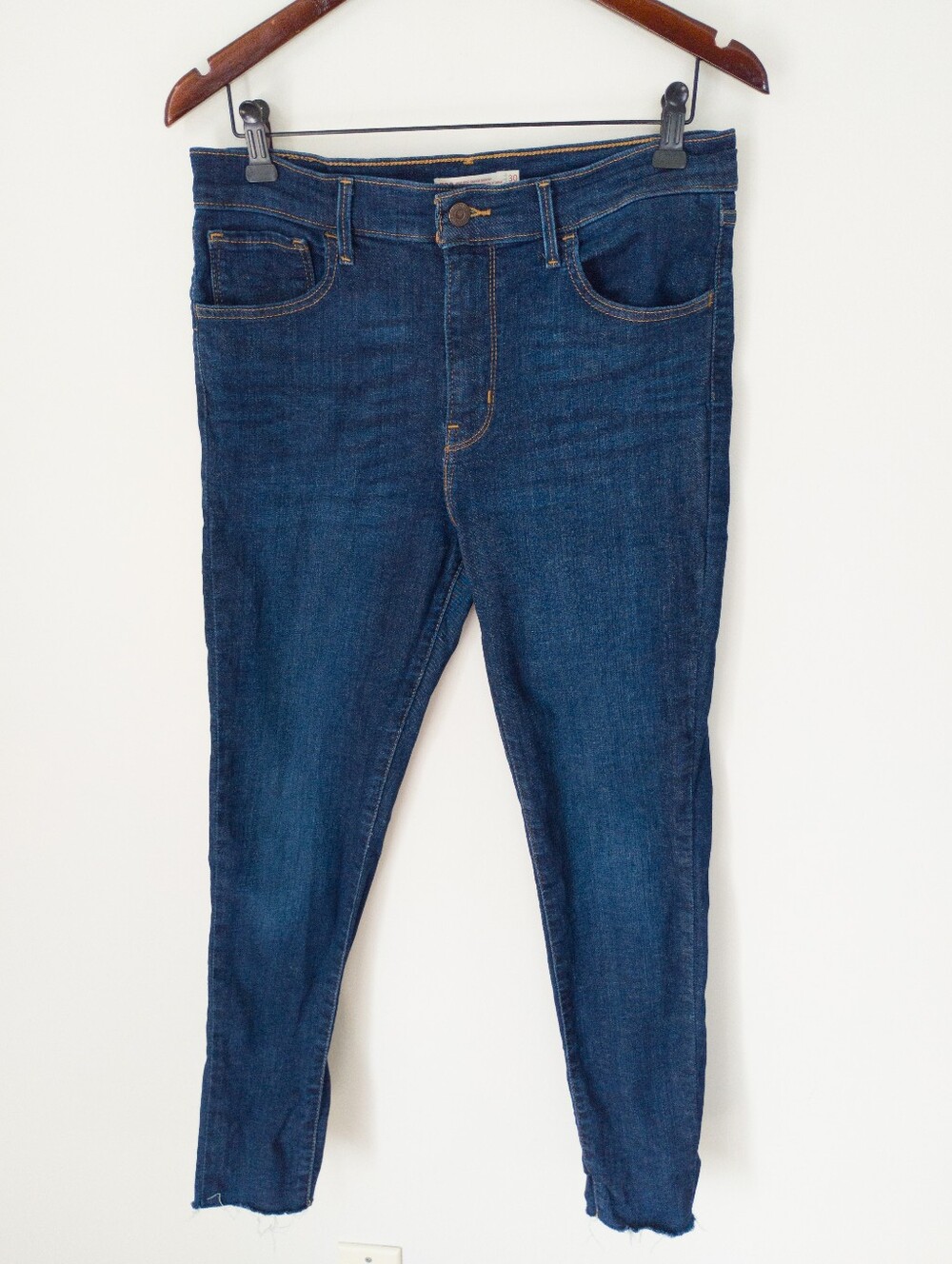 Levi's 720 High Rise Super Skinny Jeans Indigo Daze Dark Wash Size 30